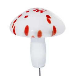 Tiere & Figuren^Art Glass Glas-Pilz 20cm Gartenflair inkl. Stab