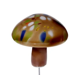 Tiere & Figuren^Art Glass Glas-Pilz 20cm Gartenflair inkl. Stab