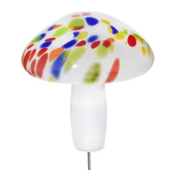 Tiere & Figuren^Art Glass Glas-Pilz 20cm Gartenflair inkl. Stab