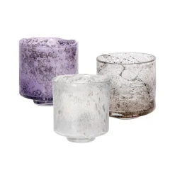 Vasen|Kerzenhalter^Cristalica Glaspot Bubble BUB auf Fuß 16 cm