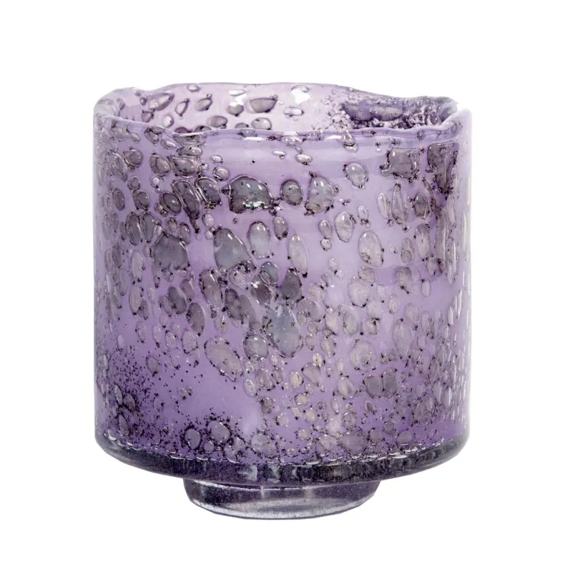 Vasen|Kerzenhalter^Cristalica Glaspot Bubble BUB auf Fuß 16 cm