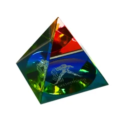 Valentienstag|Frauen^Cristalica Glaspyramide mit Sternzeichen Höhe ca. 6,5cm