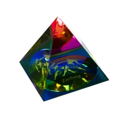 Valentienstag|Frauen^Cristalica Glaspyramide mit Sternzeichen Höhe ca. 6,5cm