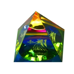 Valentienstag|Frauen^Cristalica Glaspyramide mit Sternzeichen Höhe ca. 6,5cm