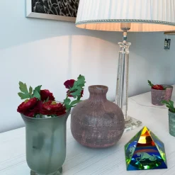 Valentienstag|Frauen^Cristalica Glaspyramide mit Sternzeichen Höhe ca. 6,5cm