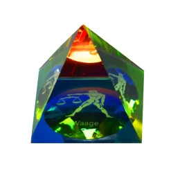 Valentienstag|Frauen^Cristalica Glaspyramide mit Sternzeichen Höhe ca. 6,5cm