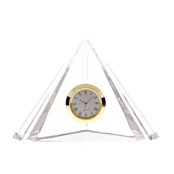 Souvenir|Uhren^Art Glass Glaspyramide Uhr (10cm)