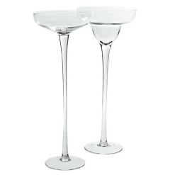 Geburtstag|Frauen^Cristalica Kingdom Glasschale auf Fuß Monaco Famous 70cm Kerzenhalter Deko Gefäß Klarglas Geschenk