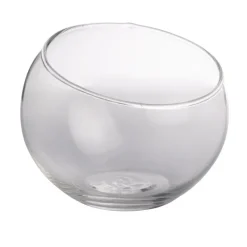 Schalen|Ostern^Cristalica Glasschale Ball 10cm transparent Kugelschale klar Votiv Kerzenglas