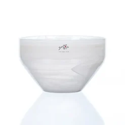 Schalen^Glaswaren sonstige Glasschale creme Alabaster 17cm Obstschale Dekoration Gestecke Geschenk