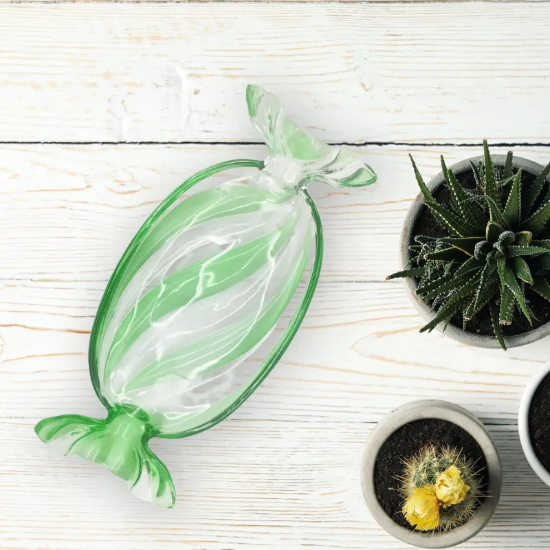 Valentienstag|Schalen & Schüsseln^Cristalica Glasschale Fusing Bonbon Länge ca. 34cm