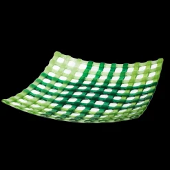 Teller & Platten|Schalen & Schüsseln^Art Glass Glasschale Netz Fusing 30x30cm