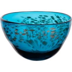 Schalen^Amara Design Glasschale Orient 24cm türkis, gold