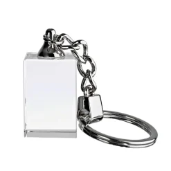 Schlüsselanhänger^Fan Unikate Glasschlüsselanhänger Rechteck Pokal 3cm