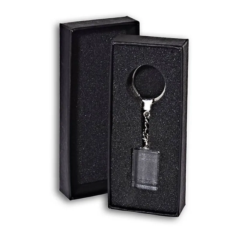 Schlüsselanhänger^Fan Unikate Glasschlüsselanhänger Rechteck Pokal 3cm