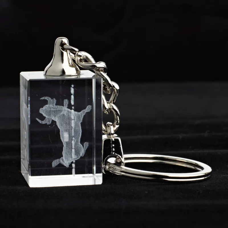 Sternzeichen|Geburtstag^Designmonster Glasschlüsselanhänger Sternzeichen Stier 3x2cm