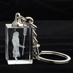 Sternzeichen|Geburtstag^Designmonster Glasschlüsselanhänger Sternzeichen Wassermann 3x2cm