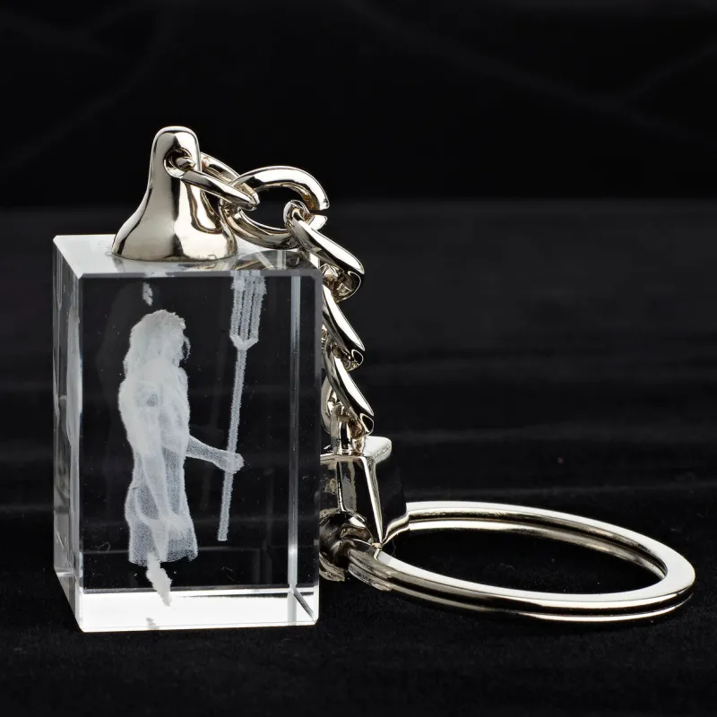 Sternzeichen|Geburtstag^Designmonster Glasschlüsselanhänger Sternzeichen Wassermann 3x2cm