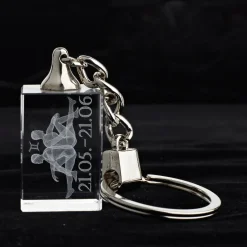 Sternzeichen|Geburtstag^Designmonster Glasschlüsselanhänger Sternzeichen Zwilling 3x2cm