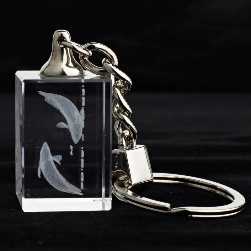 Sternzeichen|Geburtstag^Designmonster Glasschlüsselanhänger Sternzeichen Fische 3x2cm