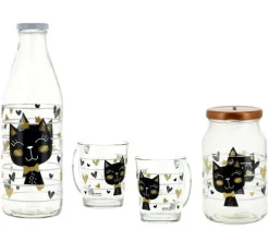Kinder|Sets^Glaswaren sonstige Glasset Golden Cat 4tlg.