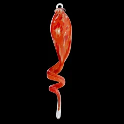 Kugeln & Zapfen^Cristalica GmbH Glasskulptur Glasspirale zum Hängen 44 cm inkl. Stab