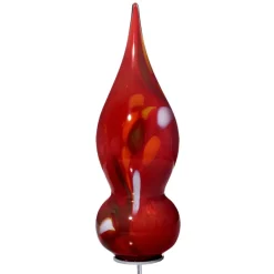 Kugeln & Zapfen^Art Glass Glasskulptur Jupiter Gartenflair 38cm inkl. Stab