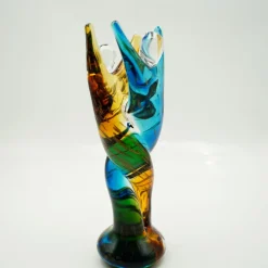 Valentienstag|Skulpturen^Cristalica Glasskulptur Mann & Frau Symbol Höhe ca. 31,5cm Handarbeit