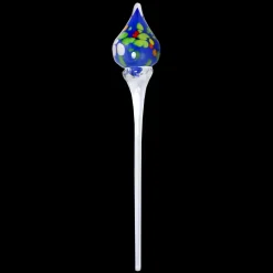 Kugeln & Zapfen^Cristalica Glasskulptur Minitropfen auf Glasstab 55cm