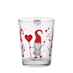 Kinder|Weihnachten^Cristalica Glastasse Happy Elf Henkelbecher Wichtel 310 ml