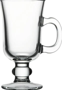 Tassen^Cristalica Glastasse Irish Coffee 230 ml Teetasse Kaffeetasse Becher mit Henkel