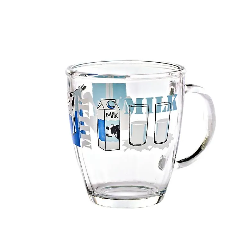 Kinder|Tassen^Cristalica Glastasse Milk and Cow Nadia 380ml