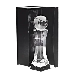 Pokal & Glasblock^Fan Unikate Glastrophäe Alya Pokal 24,5cm