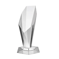 Pokal & Glasblock^Fan Unikate Glastrophäe Diadem Pokal 21cm