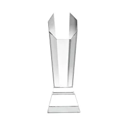 Pokal & Glasblock^Fan Unikate Glastrophäe Gatria Pokal 22,5cm