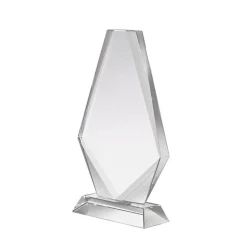 Pokal & Glasblock^Fan Unikate Glastrophäe Golfas Pokal 20cm