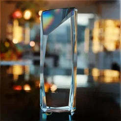 Pokal & Glasblock^Fan Unikate Glastrophäe Malus Pokal 14,5cm