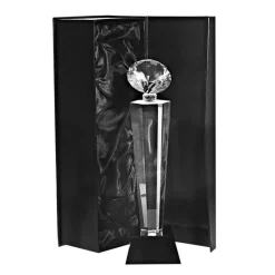 Pokal & Glasblock^Fan Unikate Glastrophäe Pollux Pokal 28cm