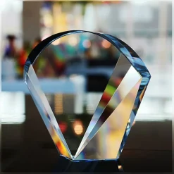 Pokal & Glasblock^Fan Unikate Glastrophäe Sol Pokal 14,5cm