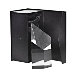 Pokal & Glasblock^Fan Unikate Glastrophäe Tiger Pokal 15,5cm