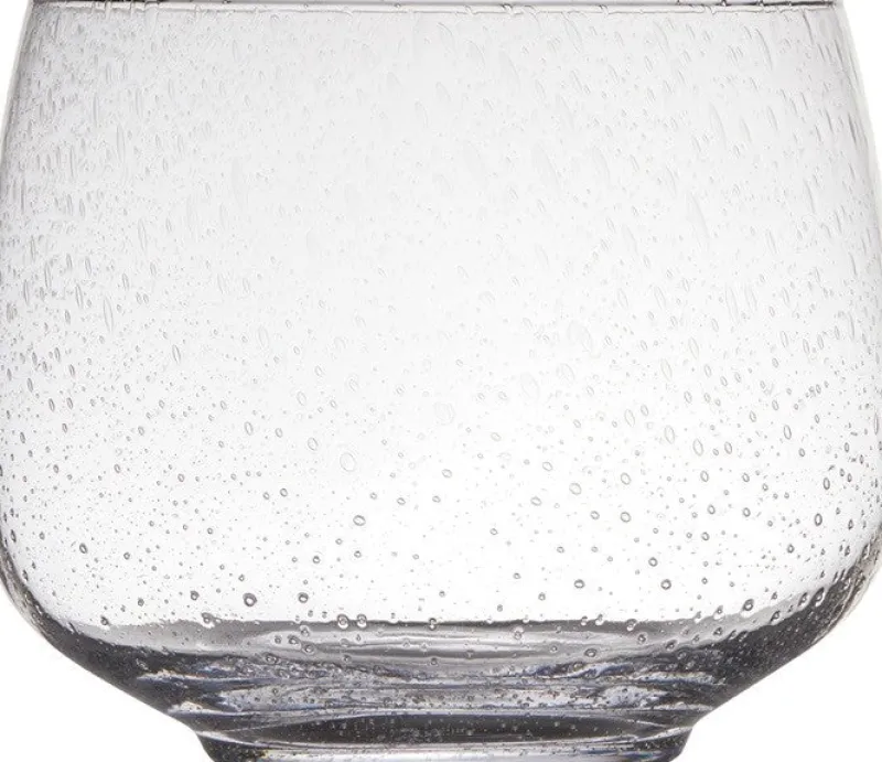 Vasen^Cristalica Glasvase Archer mit Bubbles 18,5cm