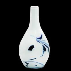 Vasen^Cristalica Glasvase Blumenvase Flasche Gefäß Rose 25cm Dekoration farbig mundgeblasen