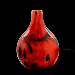 Geburtstag|Vasen^Cristalica Glasvase Blumenvase Flasche Gefäß Nelke 20cm Dekoration farbig mundgeblasen