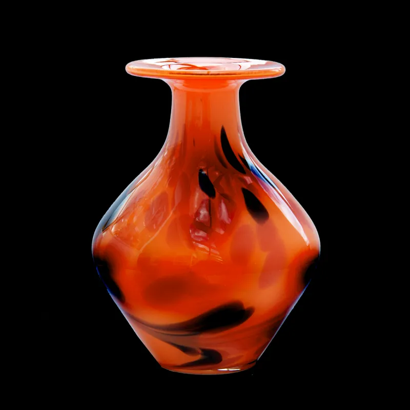 Geburtstag|Vasen^Cristalica Glasvase Blumenvase Gefäß Amphore Malta 23cm Dekoration farbig mundgeblasen