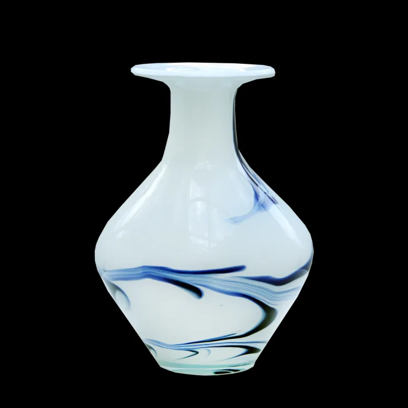 Geburtstag|Vasen^Cristalica Glasvase Blumenvase Gefäß Amphore Malta 23cm Dekoration farbig mundgeblasen