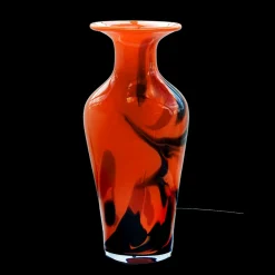 Geburtstag|Vasen^Cristalica Glasvase Blumenvase Gefäß Amphore Athen 27,5cm Dekoration farbig mundgeblasen