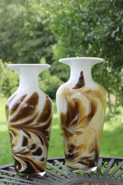 Geburtstag|Vasen^Cristalica Glasvase Blumenvase Gefäß Amphore Athen 27,5cm Dekoration farbig mundgeblasen