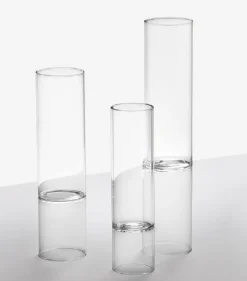 Geburtstag|Hochzeit^Cristalica Glasvase Blumenvasen Dekovase Bamboo wendbar div. Kristallglas Transparent