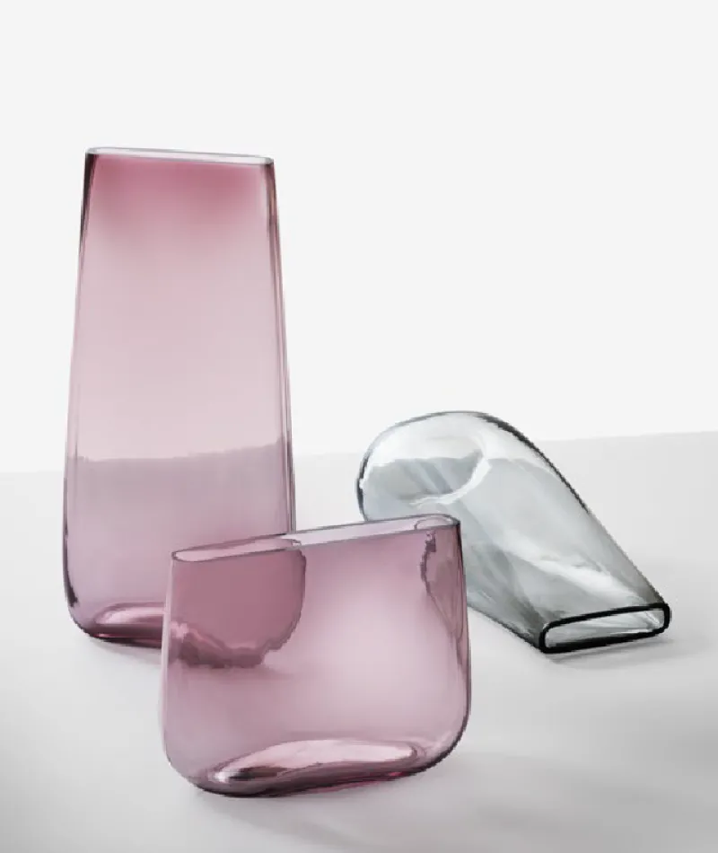 Vasen^Cristalica Glasvase Dekoglasvase Blumenvase Kielo ca. 16cm Kristallglas