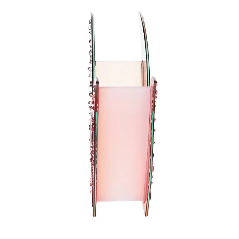 Valentienstag|Vasen^Art Glass Glasvase Designelement Deko Tischvase Fusing Glas Kunst rot orange 31cm Handmade